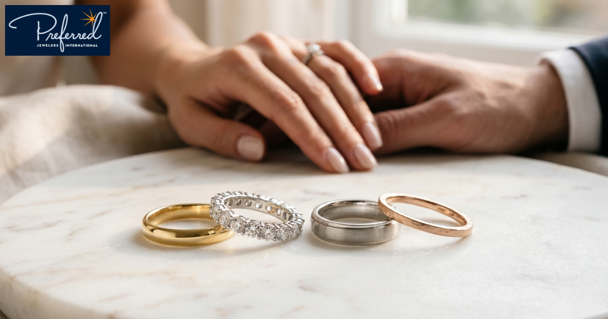 How to Choose the Perfect Wedding Band: Styles, Metals & Matching Tips