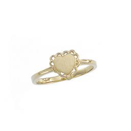 14Kt White Gold Heart Shaped Ring_ Brownlee Jewelers